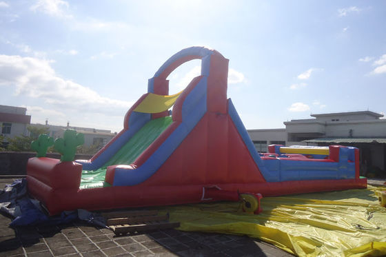 Custom Mini Inflatable Obstacle Course / Giant Inflatable Water Slide For Kids