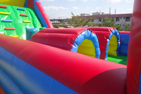 Custom Mini Inflatable Obstacle Course / Giant Inflatable Water Slide For Kids