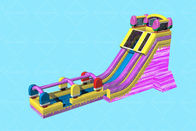 16m Long Lovely Custom Fire Ice Color Inflatable Water Slide For Adults and Kids