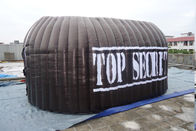 6 * 4 * 3m Fire Resistant Black Inflatable Event Tent For Rent / Advertisement Dome Marquee