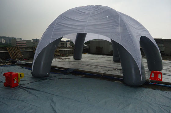 Custom PVC Spider Inflatable Event Tent With White Printed Roof For Advertising