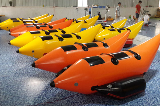 Customized Fire Resistance PVC Inflatable Fishing Boats For Outdoor Water Park