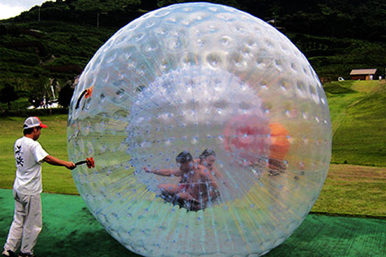 3m diameter Custom inflatable transparent PVC Zorb Ball for outdoor sports