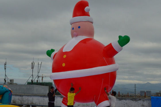 Custom Giant Inflatable Christmas Helium Balloons For Out Door Advertising