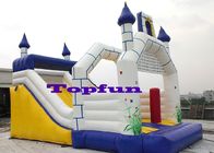 PVC Tarpaulin Inflatable Jumping Castle With Slide For Entertainment Centers