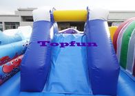 Custom Clown Themed Inflatable Playground For Slides And Jumpers , Soft Play