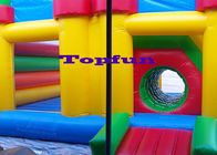 Eco Friendly Inflatable Jumping Castle / Bounce around with slide