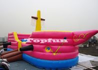 Boat Shape Inflatable Jumping Castle / Corsair Bounce Around For Kids