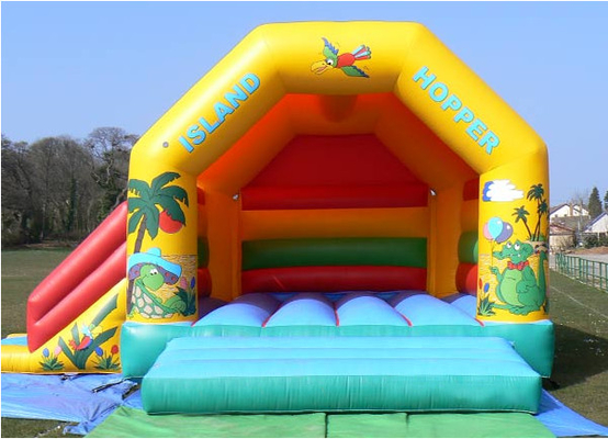 Colorful Bouncy Castle House 22ft X 19ft For Birthday Party