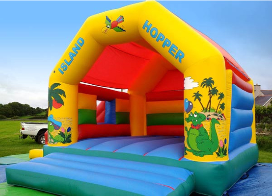 Colorful Bouncy Castle House 22ft X 19ft For Birthday Party