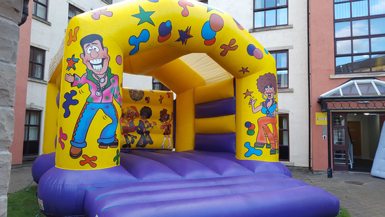 Inflatable Cartoon Disco Theme Adult Bouncy Castle EN14960