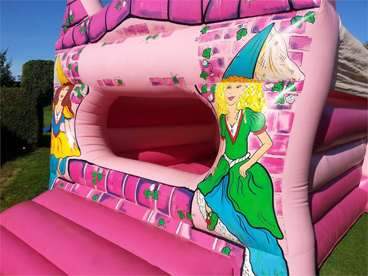 EN71 Inflatable Princess Bouncy Castle Jumping House For Children