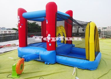 4m Bubble Inflatable Commercial Bounce Houses With Safety Net And Pool