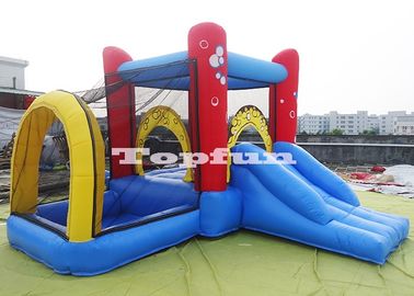 4m Bubble Inflatable Commercial Bounce Houses With Safety Net And Pool