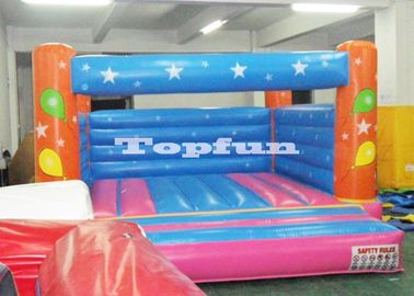 Domestic Use Commercial Bounce Houses Decoration By Colorful Balloon