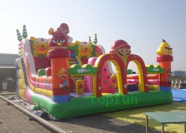 0.45 - 0.55mm PVC Inflatable Amusement Park Slide Unti - Ruptured