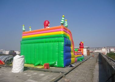 0.45 - 0.55mm PVC Inflatable Amusement Park Slide Unti - Ruptured