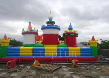 PVC Tarpaulin Mickey Mouse Inflatable Amusement Park For Commercial Uses