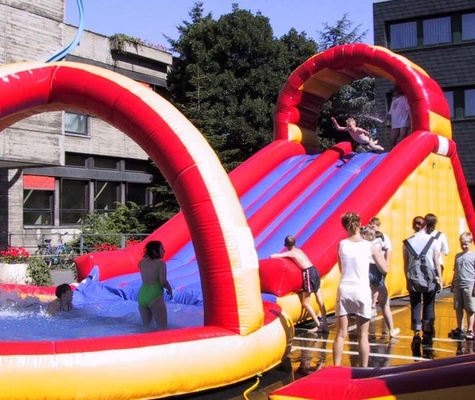 Customized Rent Giant Pvc Inflatable Water Slide For Backyard