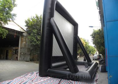 Portable Outdoor Inflatable Projection Screen 0.55 PVC Tarpaulin For Billboard Advertising