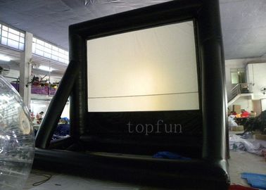 Portable Outdoor Inflatable Projection Screen 0.55 PVC Tarpaulin For Billboard Advertising