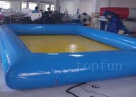 Sqaure Soft PVC Tarpaulin Inflatable Water Pools For Family Use / Kids / Adults