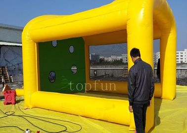 Entertainment Kids / Adults Inflatable Sports Games PVC Inflatable Football Shooting