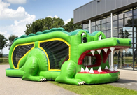 Children Inflatable Crocodile Obstacle Course Jumping Castle