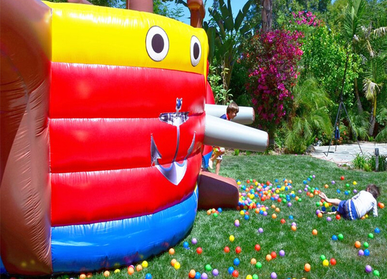 Pirate Ship Water Slide Inflatable Jumping Castle Commercial