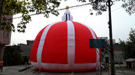 Fabric Outdoor Inflatable Dome Tent , Red Inflatable Promotion Air Tent Figure