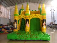 Gold Corn Inflatable Jumping Castle , Slide Beautiful 0.55mm PVC Tarpaulin Castle