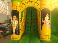 Gold Corn Inflatable Jumping Castle , Slide Beautiful 0.55mm PVC Tarpaulin Castle