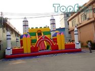 Rocket Launch Centre Jumping Castle 10m x 10m Customized For Amusement Park