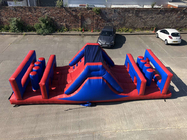 Child Sport Games Inflatable Obstacle Courses 35 X 14ft Punchure - Proof
