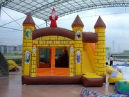 Kids Funny Yellow Inflatable Jumping Castle WIth 0.55mm PVC Tarpaulin