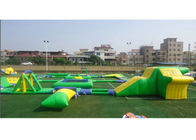 2000M2 Water Area Inflatable Water Parks , Amusement Sea Water Sport Games