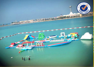 2000M2 Water Area Inflatable Water Parks , Amusement Sea Water Sport Games