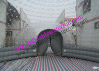 Two 8m Combined Inflatable Bubble Tent , Event Clear Gray PVC Dome Tent