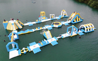 Amusement Blow Up Water Obstacle Course 80 People Capacity