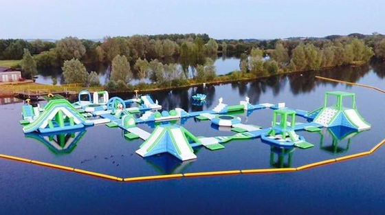 EN71 0.9mm PVC Inflatable Water Park Obstacle Course