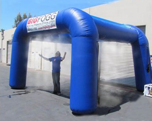 Customized Blue Inflatable Tunnel Tent Advertising Commercial