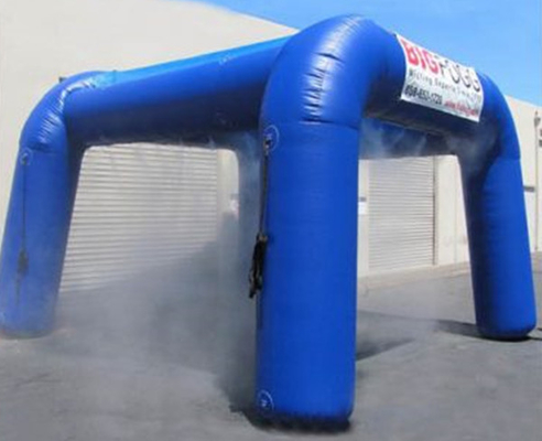 Customized Blue Inflatable Tunnel Tent Advertising Commercial