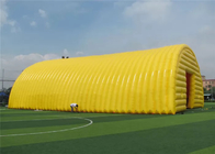 Yellow Ground Inflatable Dome Commercial Event Tent PVC Coated Tarpaulin Material