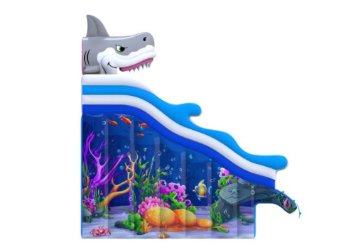 Shark Inflatable Water Park Big Swimming Pool With Water Slide