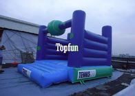 Customized Inflatable Jumping Castle , Personal Dark Blue Boxing Sports Bouncer