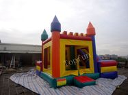 Funny Inflatable Jumping Castle , Custom Commercial Playground Slides