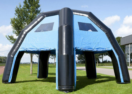 Adverstisment Inflatable Event Tent Commercial Black Blue Waterproof