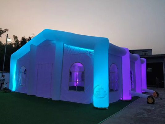 Large LED Inflatable Tent For Wedding Event Custom Camping Tents