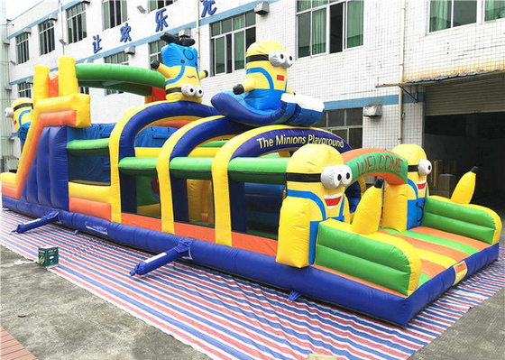 Cute Minions Blow Up Obstacle Course Yellow Minions Playground