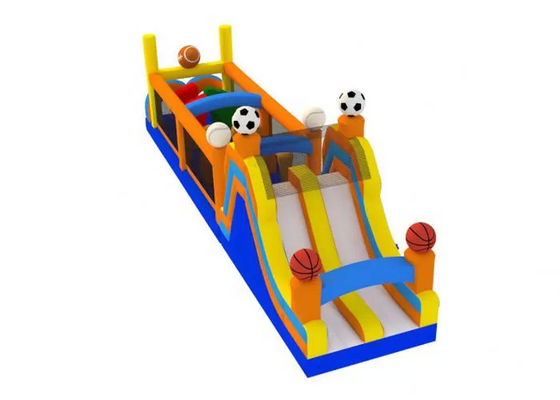 Funny Sports Inflatable Obstacle Course Race Full Digital Printing